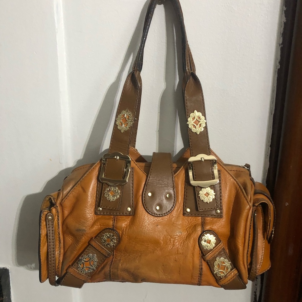 Hype designer leather handbag